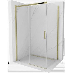 Mexen Omega Cabina de dus Usa culisanta   110 x 100 cm, transparent, auriu  - 825-110-100-50-00