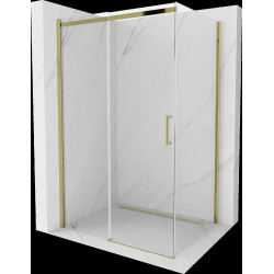 Mexen Omega Cabina de dus Usa culisanta   120 x 90 cm, transparent, auriu  - 825-120-090-50-00