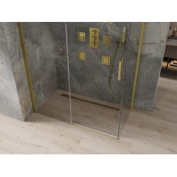 Mexen Omega Cabina de dus Usa culisanta   140 x 70 cm, transparent, auriu  - 825-140-070-50-00