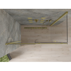 Mexen Omega Cabina de dus Usa culisanta   140 x 80 cm, transparent, auriu  - 825-140-080-50-00