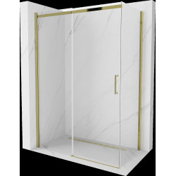Mexen Omega Cabina de dus Usa culisanta   140 x 80 cm, transparent, auriu  - 825-140-080-50-00