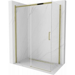 Mexen Omega Cabina de dus Usa culisanta   140 x 80 cm, transparent, auriu  - 825-140-080-50-00 Usa culisanta 467680 Mexen