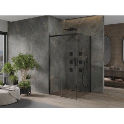 Mexen Omega Cabina de dus Usa culisanta   100 x 100 cm, transparent,  negru  - 825-100-100-70-00 Usa culisanta 467680 Mexen