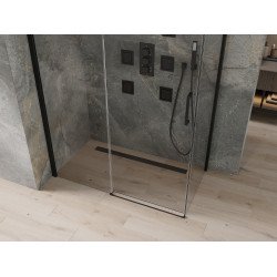 Mexen Omega Cabina de dus Usa culisanta   160 x 80 cm, transparent,  negru  - 825-160-080-70-00
