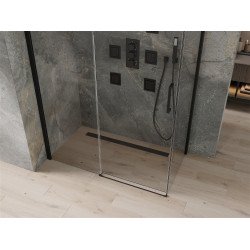 Mexen Omega Cabina de dus Usa culisanta   160 x 90 cm, transparent,  negru  - 825-160-090-70-00