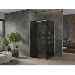 Mexen Omega Cabina de dus Usa culisanta   100 x 100 cm, grafit, chrom - 825-100-100-01-40