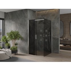 Mexen Omega Cabina de dus Usa culisanta   100 x 100 cm, grafit, chrom - 825-100-100-01-40