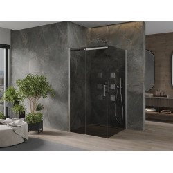 Mexen Omega Cabina de dus Usa culisanta   100 x 100 cm, grafit, chrom - 825-100-100-01-40 Usa culisanta 467680 Mexen