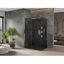 Mexen Omega Cabina de dus Usa culisanta   110 x 80 cm, grafit, chrom - 825-110-080-01-40