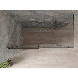 Mexen Omega Cabina de dus Usa culisanta   140 x 80 cm, grafit, chrom - 825-140-080-01-40