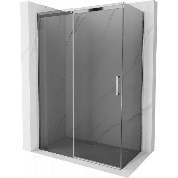 Mexen Omega Cabina de dus Usa culisanta   160 x 80 cm, grafit, chrom - 825-160-080-01-40