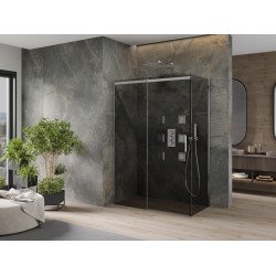 Mexen Omega Cabina de dus Usa culisanta   160 x 80 cm, grafit, chrom - 825-160-080-01-40