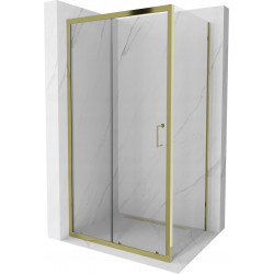 Mexen Apia Cabina de dus Usa culisanta   95 x 70 cm, transparent, auriu  - 840-095-070-50-00 Usa culisanta 467680 Mexen