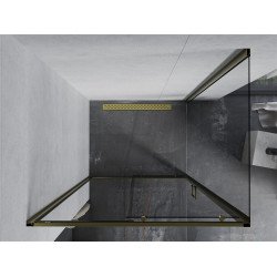 Mexen Apia Cabina de dus Usa culisanta   105 x 90 cm, transparent, auriu  - 840-105-090-50-00