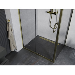 Mexen Apia Cabina de dus Usa culisanta   110 x 90 cm, transparent, auriu  - 840-110-090-50-00