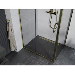 Mexen Apia Cabina de dus Usa culisanta   115 x 90 cm, transparent, auriu  - 840-115-090-50-00