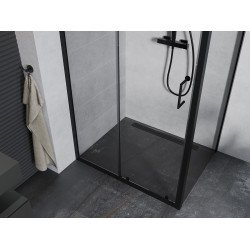 Mexen Apia Cabina de dus Usa culisanta   105 x 80 cm, transparent,  negru  - 840-105-080-70-00