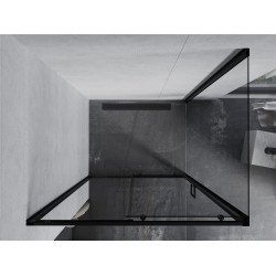 Mexen Apia Cabina de dus Usa culisanta   110 x 100 cm, transparent,  negru  - 840-110-100-70-00