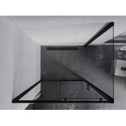 Mexen Apia Cabina de dus Usa culisanta   125 x 90 cm, transparent,  negru  - 840-125-090-70-00