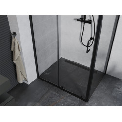 Mexen Apia Cabina de dus Usa culisanta   130 x 70 cm, transparent,  negru  - 840-130-070-70-00