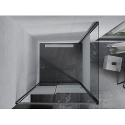 Mexen Apia Cabina de dus Usa culisanta   90 x 90 cm, pasy, chrom - 840-090-090-01-20