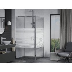 Mexen Apia Cabina de dus Usa culisanta   90 x 90 cm, pasy, chrom - 840-090-090-01-20 Usa culisanta 467680 Mexen