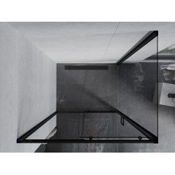 Mexen Apia Cabina de dus Usa culisanta   135 x 80 cm, transparent,  negru  - 840-135-080-70-00