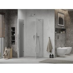 Mexen Lima  Cabina de dus Usa plianta 80 x 70 cm, transparent, chrom - 856-080-070-01-00