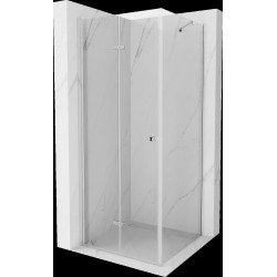 Mexen Lima  Cabina de dus Usa plianta 110 x 110 cm, transparent, chrom - 856-110-110-01-00