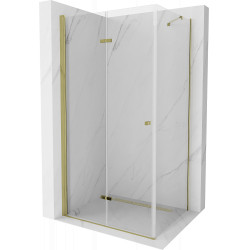 Mexen Lima  Cabina de dus Usa plianta 70 x 80 cm, transparent, auriu  - 856-070-080-50-00 Cabina de dus 467680 Mexen