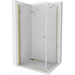 Mexen Lima  Cabina de dus Usa plianta 100 x 80 cm, transparent, auriu  - 856-100-080-50-00 Cabina de dus 467680 Mexen