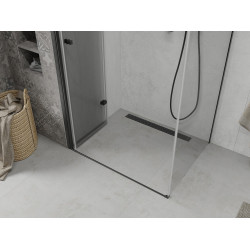 Mexen Lima  Cabina de dus Usa plianta 70 x 100 cm, transparent, negru  - 856-070-100-70-00