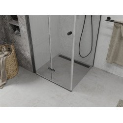 Mexen Lima  Cabina de dus Usa plianta 90 x 90 cm, transparent, negru  - 856-090-090-70-00