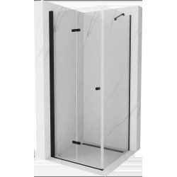 Mexen Lima  Cabina de dus Usa plianta 90 x 90 cm, transparent, negru  - 856-090-090-70-00