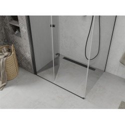 Mexen Lima  Cabina de dus Usa plianta 100 x 70 cm, transparent, negru  - 856-100-070-70-00