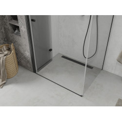 Mexen Lima  Cabina de dus Usa plianta 100 x 80 cm, transparent, negru  - 856-100-080-70-00