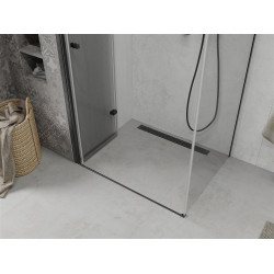 Mexen Lima  Cabina de dus Usa plianta 100 x 90 cm, transparent, negru  - 856-100-090-70-00