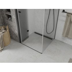 Mexen Lima  Cabina de dus Usa plianta 100 x 100 cm, transparent, negru  - 856-100-100-70-00