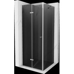 Mexen Lima  Cabina de dus Usa plianta 80 x 80 cm, grafit, chrom - 856-080-080-01-40
