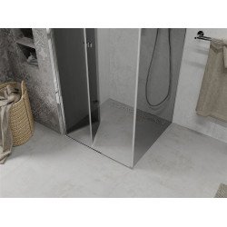 Mexen Lima  Cabina de dus Usa plianta 90 x 90 cm, grafit, chrom - 856-090-090-01-40