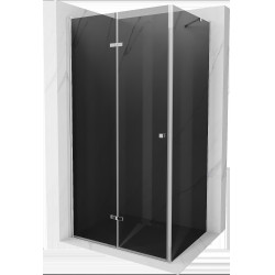 Mexen Lima  Cabina de dus Usa plianta 100 x 90 cm, grafit, chrom - 856-100-090-01-40