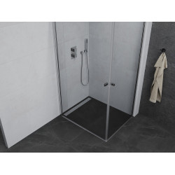 Mexen Pretoria Duo  Cabina de  dus Usa batanta  90 x 80 cm, transparent, chrom - 852-090-080-02-00