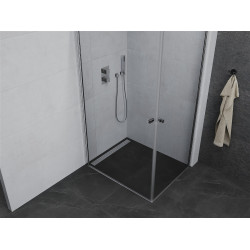 Mexen Pretoria Duo  Cabina de  dus Usa batanta  90 x 80 cm, transparent, chrom - 852-090-080-02-00