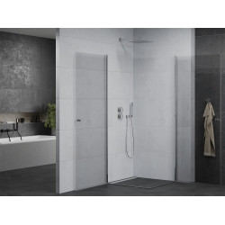 Mexen Pretoria Duo  Cabina de  dus Usa batanta  90 x 90 cm, transparent, chrom - 852-090-090-02-00