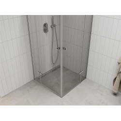 Mexen Roma Duo  Cabina de  dus Usa batanta  70 x 70 cm, transparent, chrom - 854-070-070-02-00