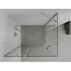 Mexen Roma Duo  Cabina de  dus Usa batanta  100 x 90 cm, transparent, chrom - 854-100-090-02-00