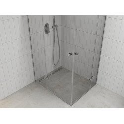 Mexen Roma Duo  Cabina de  dus Usa batanta  100 x 90 cm, transparent, chrom - 854-100-090-02-00