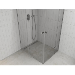Mexen Roma Duo  Cabina de  dus Usa batanta  120 x 110 cm, transparent, chrom - 854-120-110-02-00