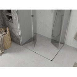Mexen Lima Duo  Cabina de  dus Usa plianta  90 x 80 cm, transparent, chrom - 856-090-080-02-00