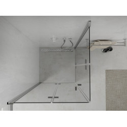 Mexen Lima Duo  Cabina de  dus Usa plianta  90 x 90 cm, transparent, chrom - 856-090-090-02-00
